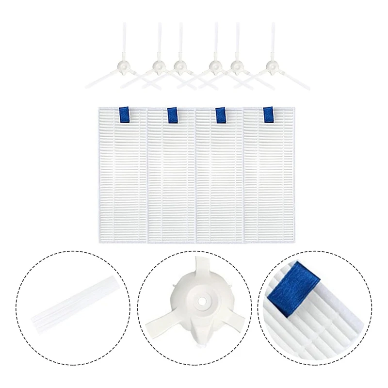 Фильтры Боковые щетки Замена фильтров для UPCAN Tefal 20 40 RG6825 ISWEEP X3 номера ZR 720002