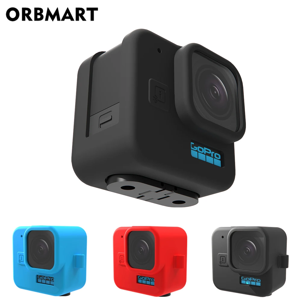 

Silicone Case for GoPro Hero 11 Black Mini Tempered Glass Lens Protector Protective Film Cover for GoPro11 Mini Accessories