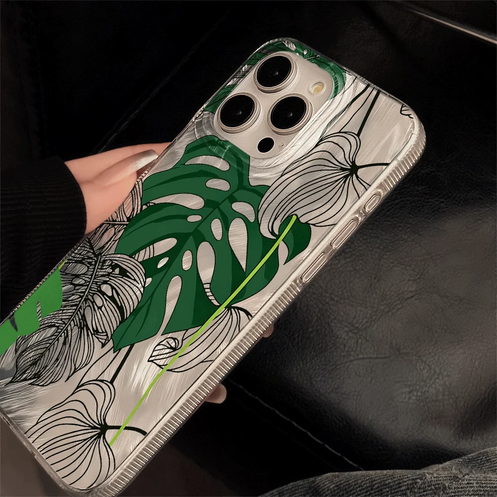 Чехол для телефона Samsung Galaxy S26 S25 S24 S23 Ultra Plus S21 S22 FE A26 A53 A35 A16 A36 A54 A55 A56 Monstera Deliciosa INS Cover (art.: 3920dc158ec6b) - 3920dc158ec6b