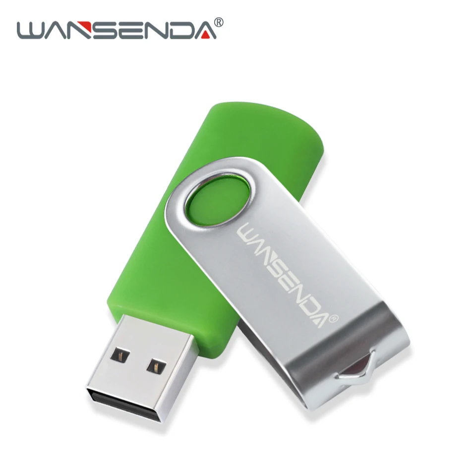 

WANSENDA Metal USB Flash Drive Rotation Pen Drive 8GB 16GB 32GB 64GB 128GB 256GB Pendrive USB 2.0 Memory Stick Flash Drive
