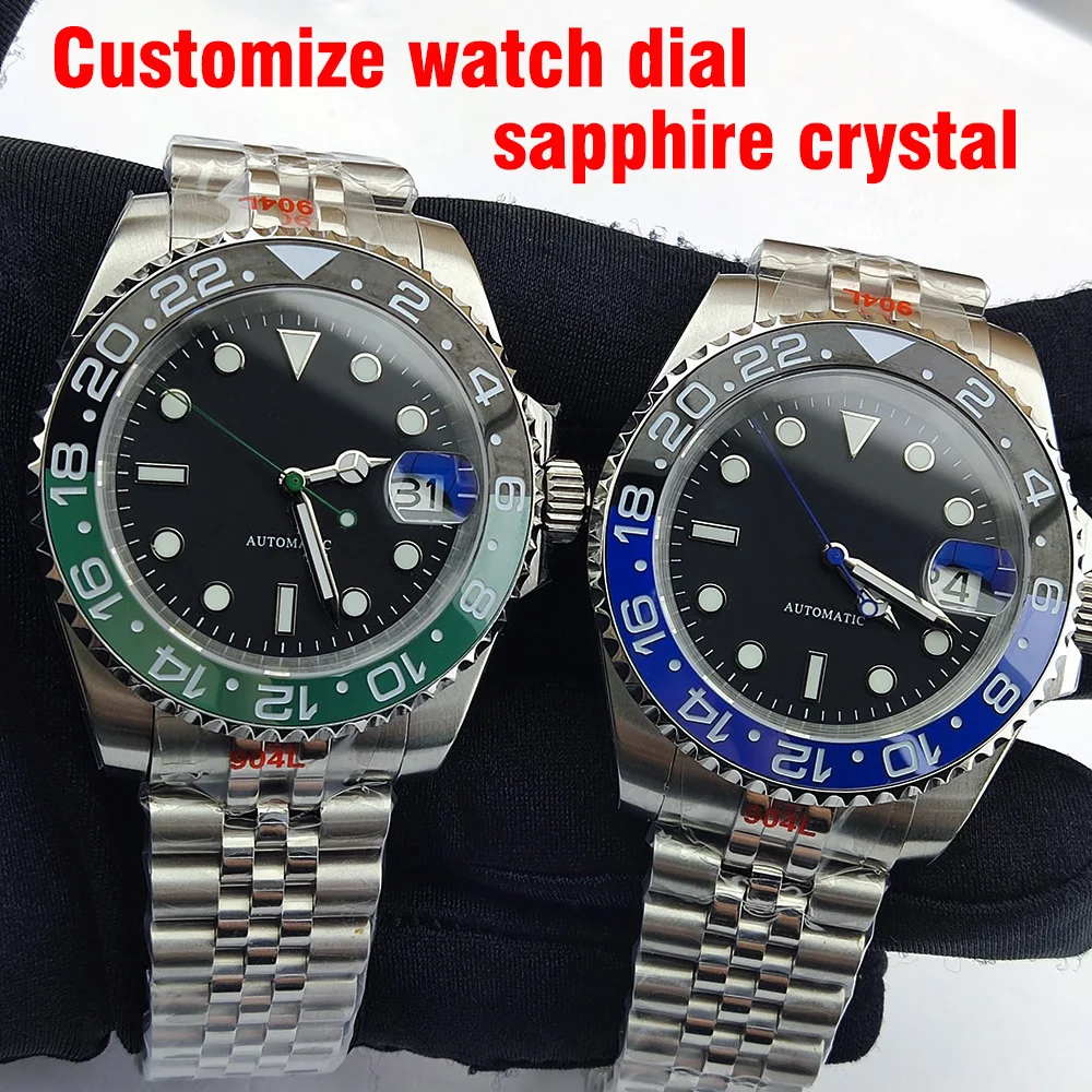 Роскошные мужские механические Автоматические наручные часы GMT женские |