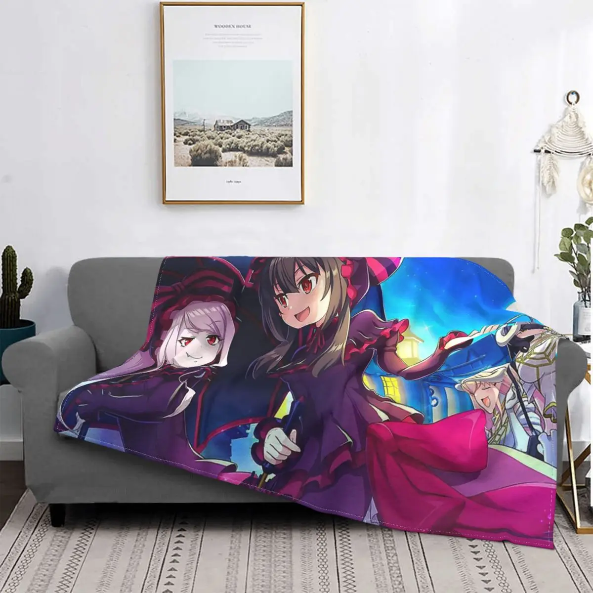 

Shalltear Bloodfallen KonoSuba An Explosion on This Wonderful World Blanket Flannel Throw Blankets For Sofa Plush Thin Quilt