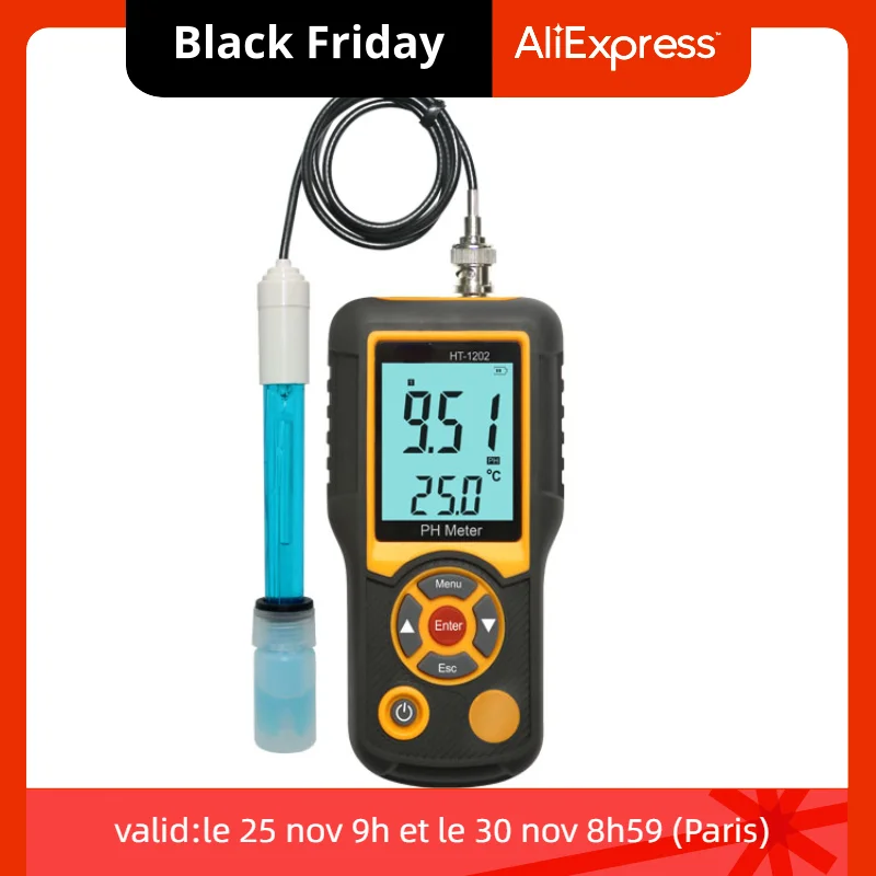 

Environmental Protection High Measurement Precision Ph Tester Meter HT-1202 Water Ph Monitor