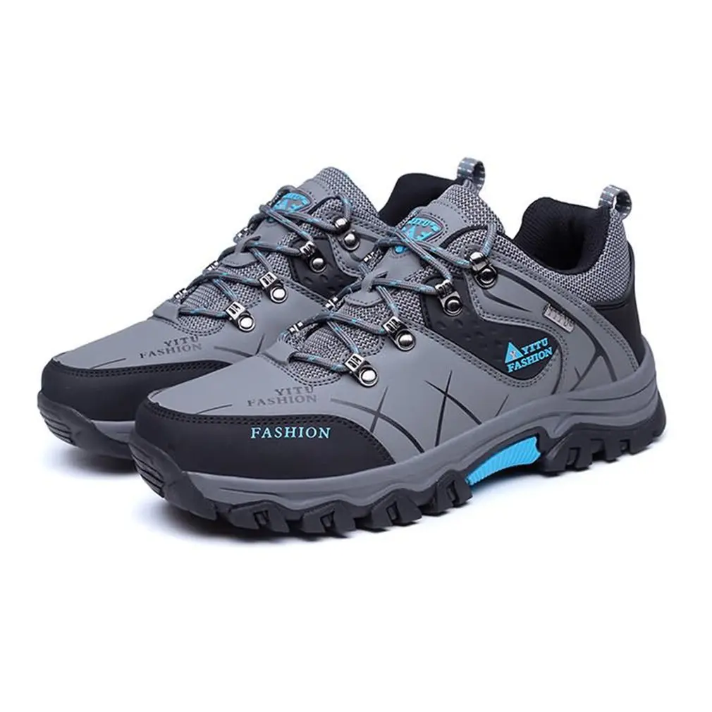 YT585170 Outdoor Lace-up Hiking Boots Sport Men's Shoes For Camping Climbing Mountain Non-slip Breathable Shoes