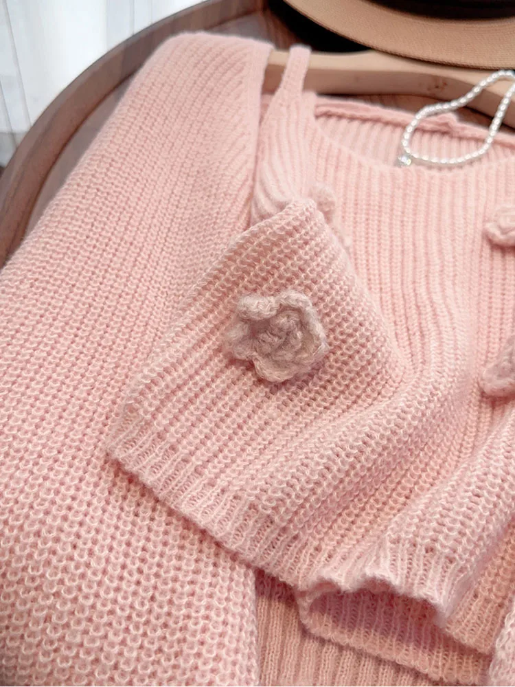 Осінь 2024. Елегантний комплект із двох предметів. Жіночий светр у французькому