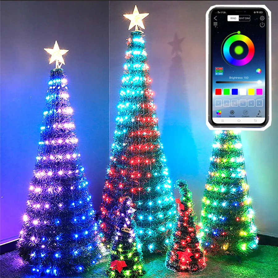 Светодиодные RGB USB BT/App Control Сказочные гирлянды Гирлянды с дистанционным