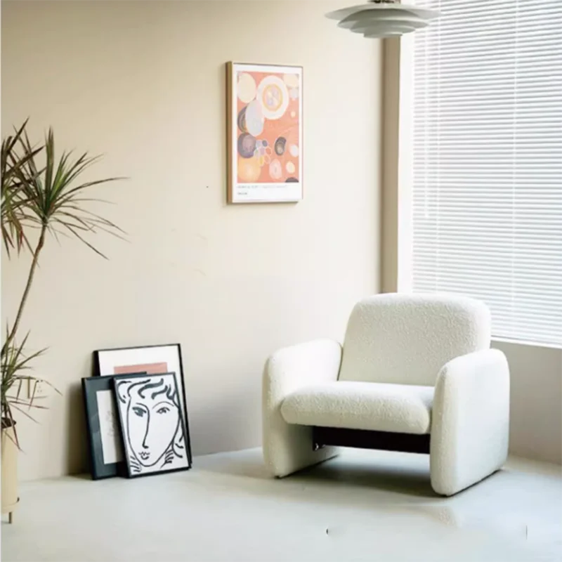 

Bedroom Sofa Chair Living Room Cushion Office Luxury Nordic Chair Recliner Lazy Arm Loveseat Mobili Per La Casa Home Decoraction