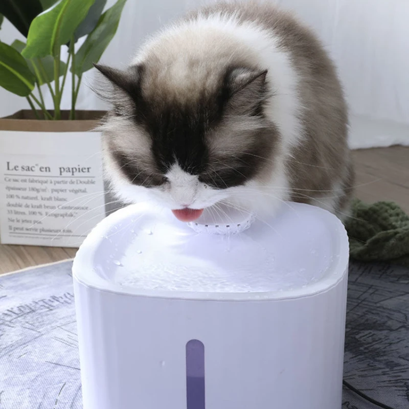 Кошачий фонтан, диспенсер для воды для кошек, для собак, циркулирует питьевую миску и фильтры, бесшумные дозаторы воды для собак, фонтан для ...