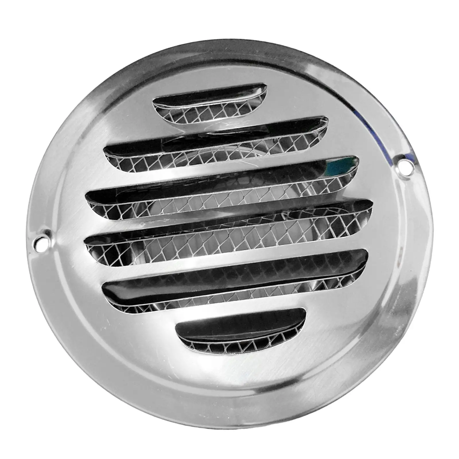 

Louvered Grille Cover Vent Stainless Steel Air Vent Grilles Built in Mesh Screen