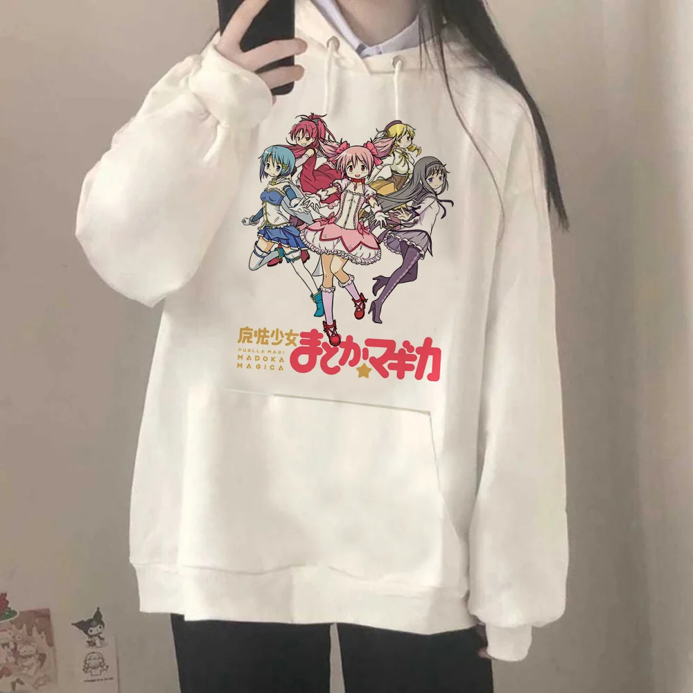 

madoka hoodies male anime hip hop men clothing sweatshirts 2022