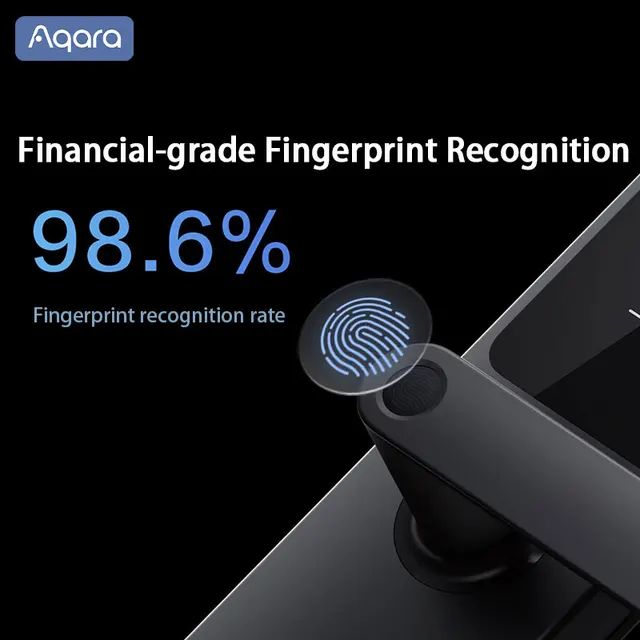 Aqara Smart Door Lock A100 Pro Zigbee Bluetooth 5.0 Apple Homekey Unlock Fingerprint Unlock Work with Apple Homekit Aqara Home 3