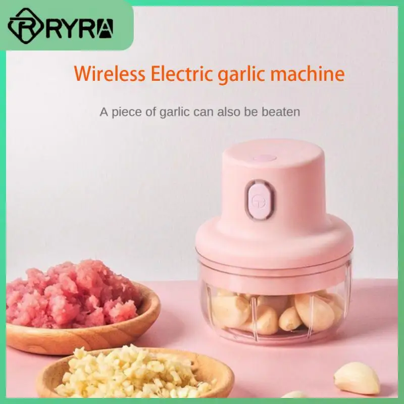 

Crusher Multi-functional 100/250ml Meat Grinder Mini Baby Food Supplement Meat Beater Kitchen Tools Garlic Puller Wireless