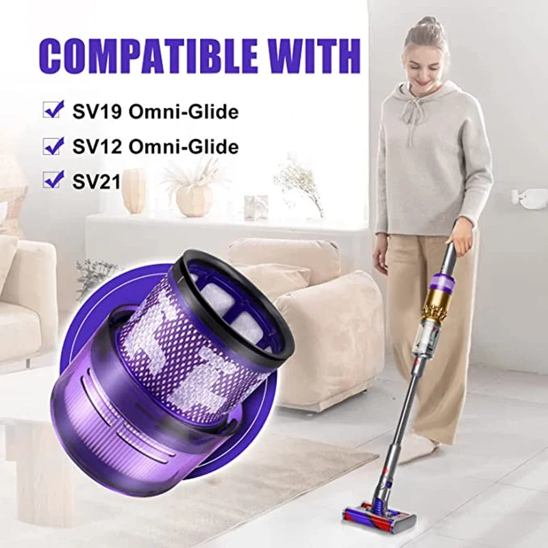 2 шт. фильтр для пылесоса Dyson SV12 SV19 Omni-glide аксессуары подметания