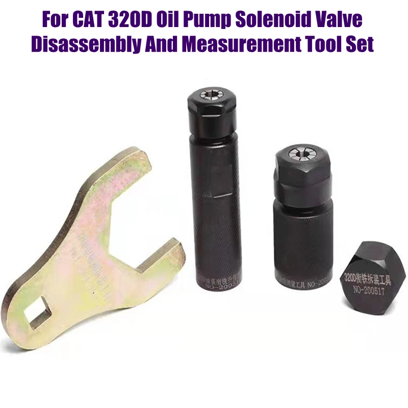 Válvula solenoide para bomba diésel CAT 320D, herramienta de medición de desmontaje, Kits de mantenimiento de reparación de inyectores de motor diésel