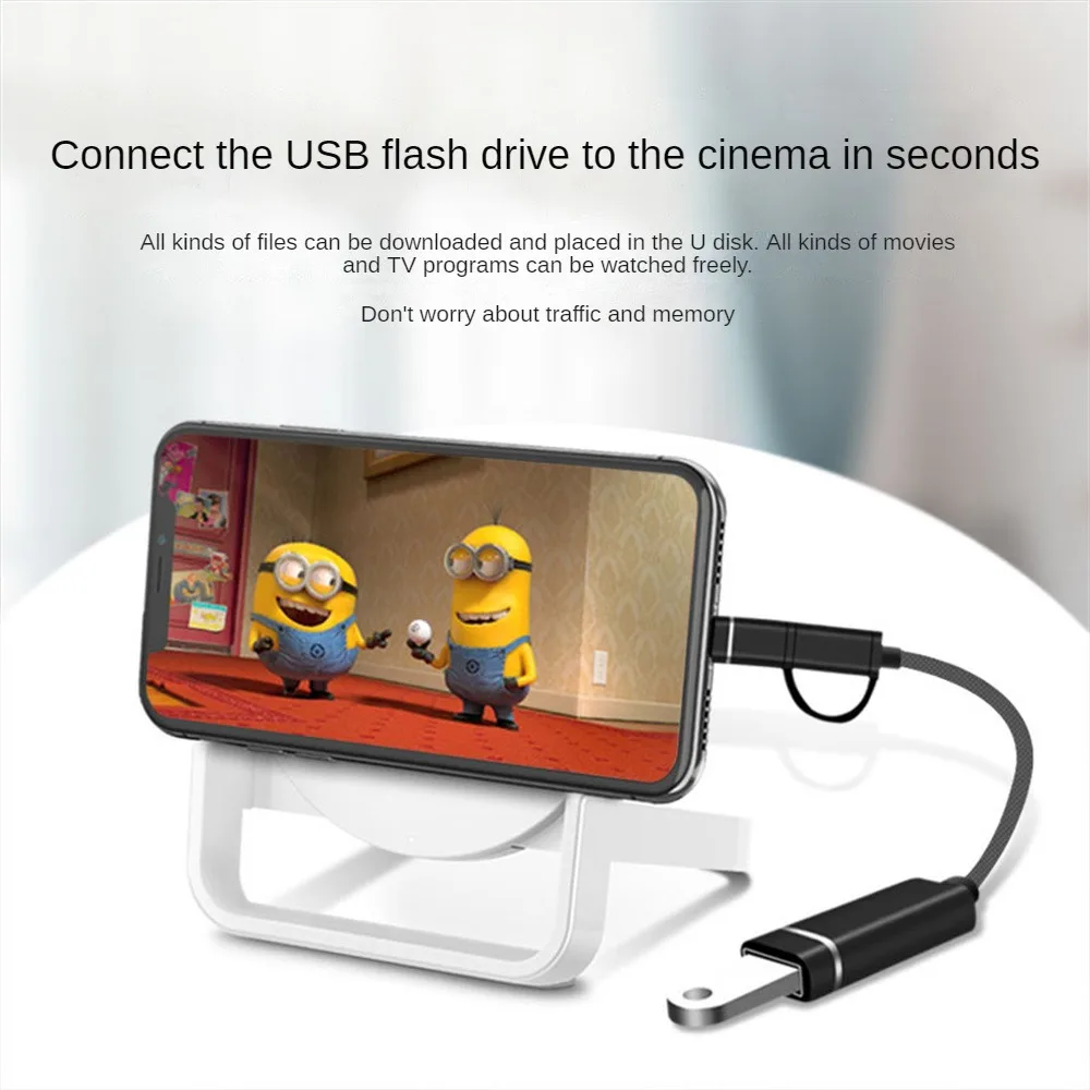 

Phone Adapter Free Switching Weight 13g 2-in-1 Adapter External Equipment Widely Compatible Headphone Separator Patch Cord