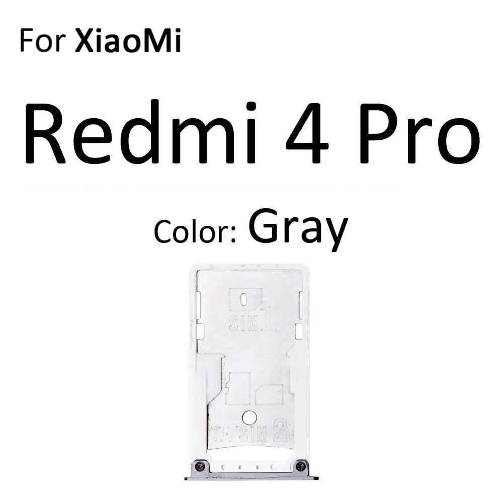 Фото Адаптер-ридер слота для SIM-карты и Micro SD для Xiaomi Redmi 4A, 4 Pro, Note 4, держатель карты, разъем, запчасти №4