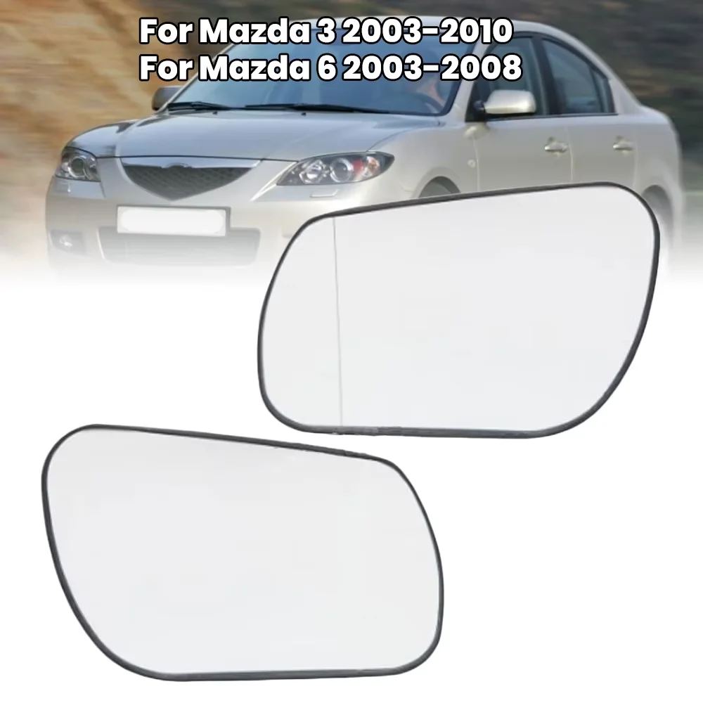 

Стеклянная линза зеркала заднего вида для Mazda 3 BK 2003-2010 для Mazda 6 GG 2003-2008, стеклянная линза бокового зеркала на крыле, автомобильные аксессуары