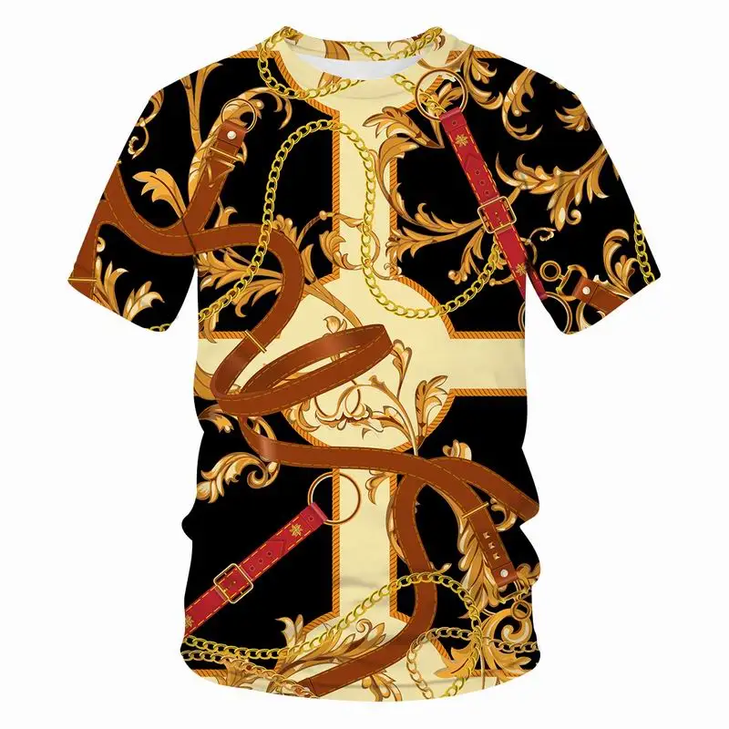 

2022 Summer 3d New Popular New Art Design Colorful Funny T -Shirt Hip Hop For Men 'S Short Sleeve And Street Style Men cloth