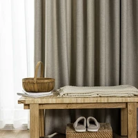 modern curtains for living dining room bedroom custom thick blackout cotton linen shading window curtains finished blinds drapes