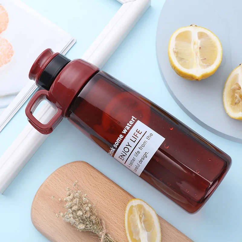 

Portable Space Cup Portable Straight Cylinder Handy Cup Transparent Student Sports Plastic Kettle Car Teapot 670ml