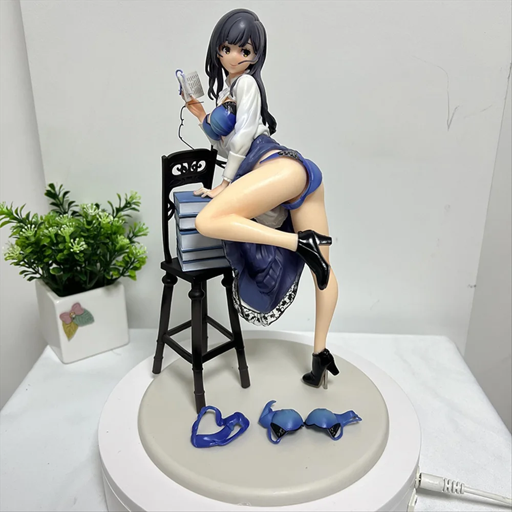 

27cm Native Creators The Literary Type Anime Figure Book Girl Akemi Mikoto Japanese Anime Sexy Girl Action Figure Adult Doll Toy