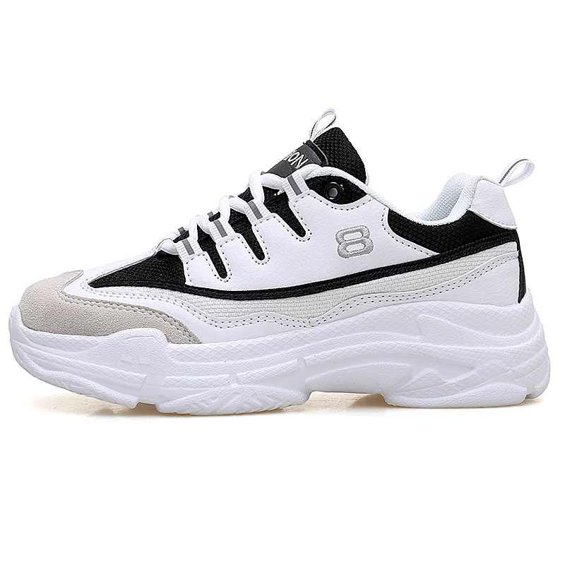 

Unisex White Chunky Sneakers Men Fashion Breathable Jogging Tennis Sports Running Shoes For Women 2022 New Designer Foam runner