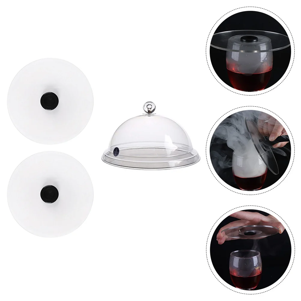 

1 Set Cocktail Drinks Smoke Infuser Lid Smoking Dome Cover Food Protective Lid