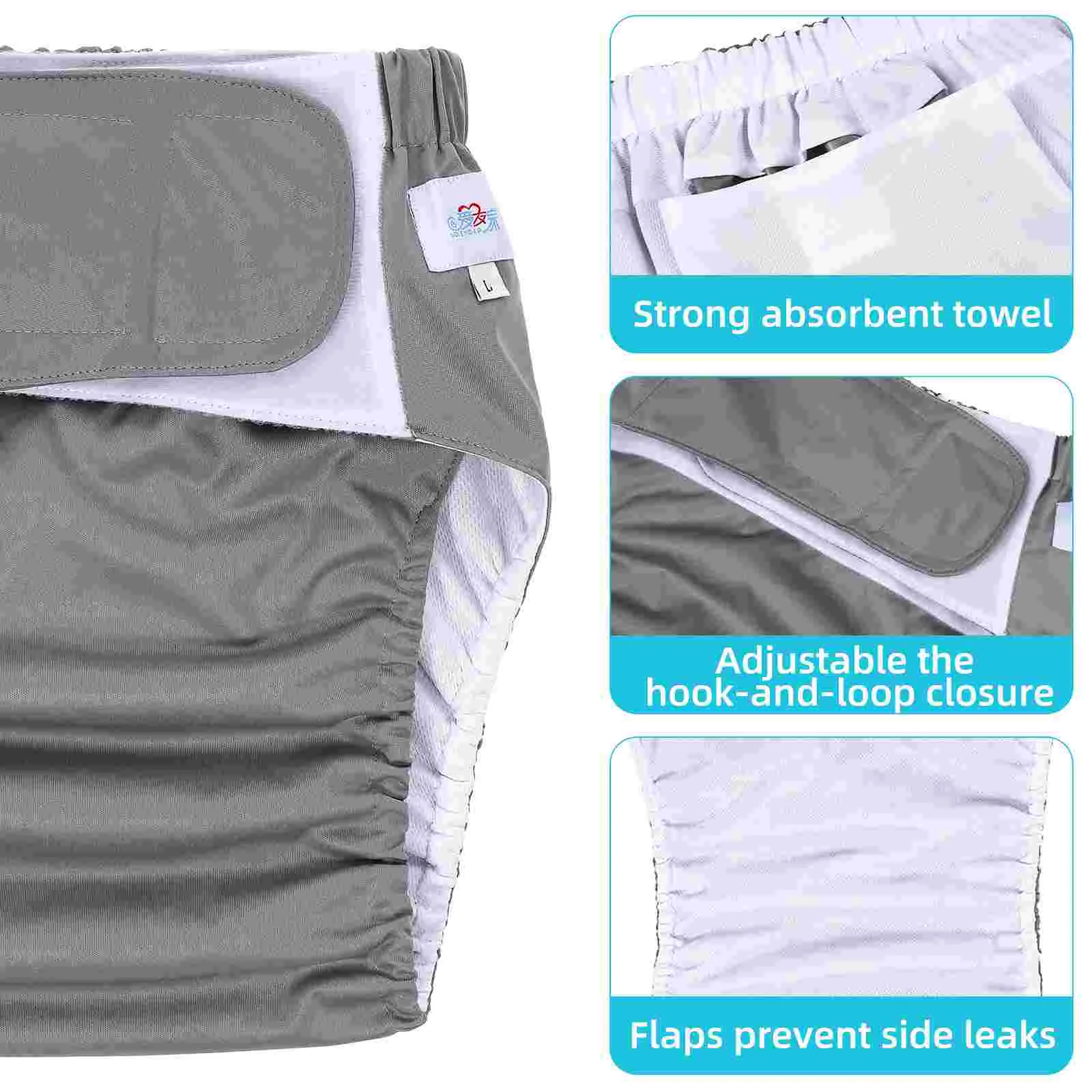 

Liner Lingerie For Men Reusable Men Elderly Washable Cloth Inserts Nappies