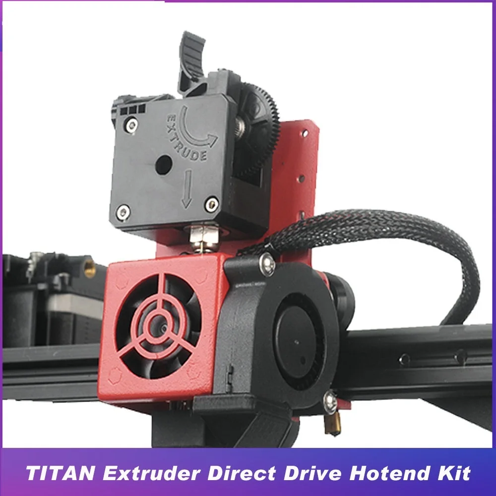 

Экструдер TITAN с прямым приводом, комплект для горячего отдыха, 1,75 мм, вентилятор с прямым приводом, экструдер для 3D принтера, экструдер для ...