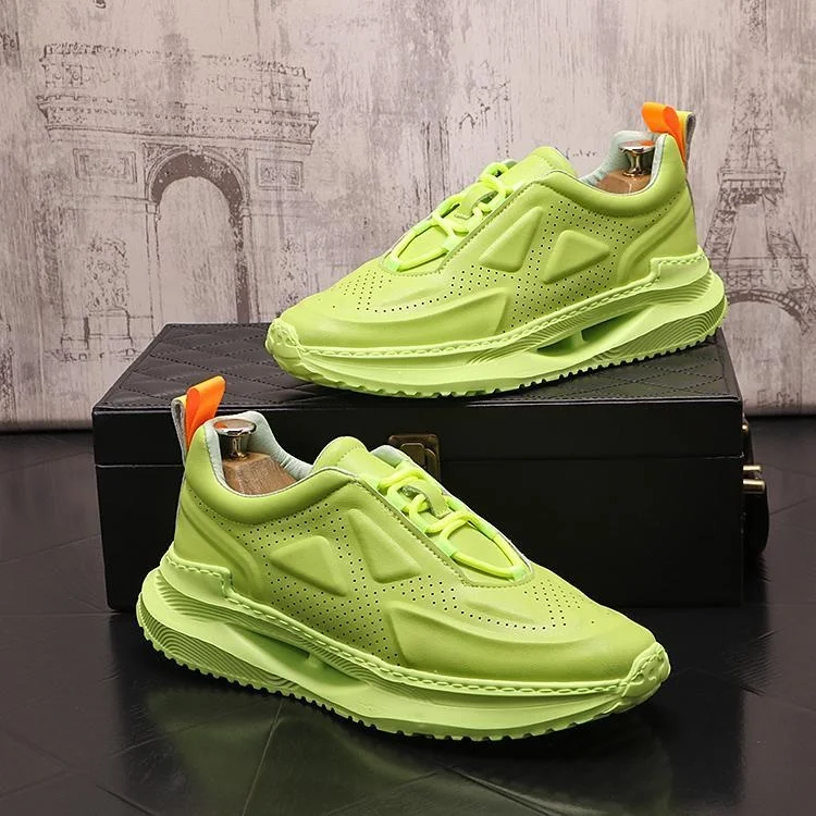 

High quality Tourist Shoes Men's 2023 Summer Fashion Sports Casual Versatile ins Dad's Round toe Small White