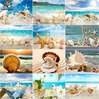 5D алмазная живопись, морской пляж, пейзаж, искусство, картина, сделай сам, Набор для вышивки крестиком, алмазная вышивка, мозаика, искусство, домашний декор