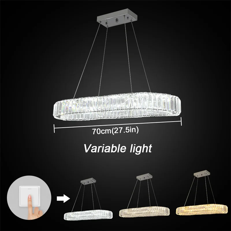 

Хрустальная люстра GreeLustr, LED, с пультом, хромированная