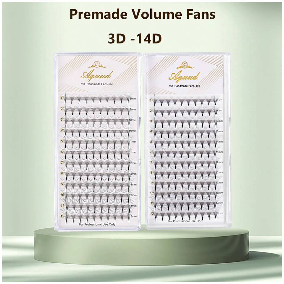 Накладные ресницы AGUUD с острым концом русский объем готовые для наращивания