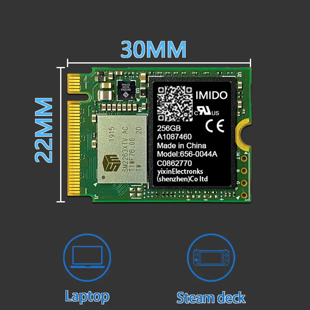 SSD-накопитель IMIDO 2230 M.2, 512 ГБ, ТБ, M2 SSD NVMe PCIE STEAM DECK ...
