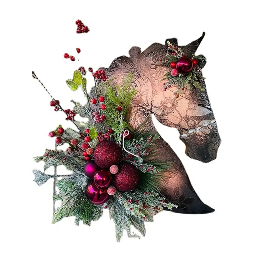 

Handmade Christmas Hanging Basket Home Door Garland Hanging Ornament Xmas Decor Christmas Oranments Decorations