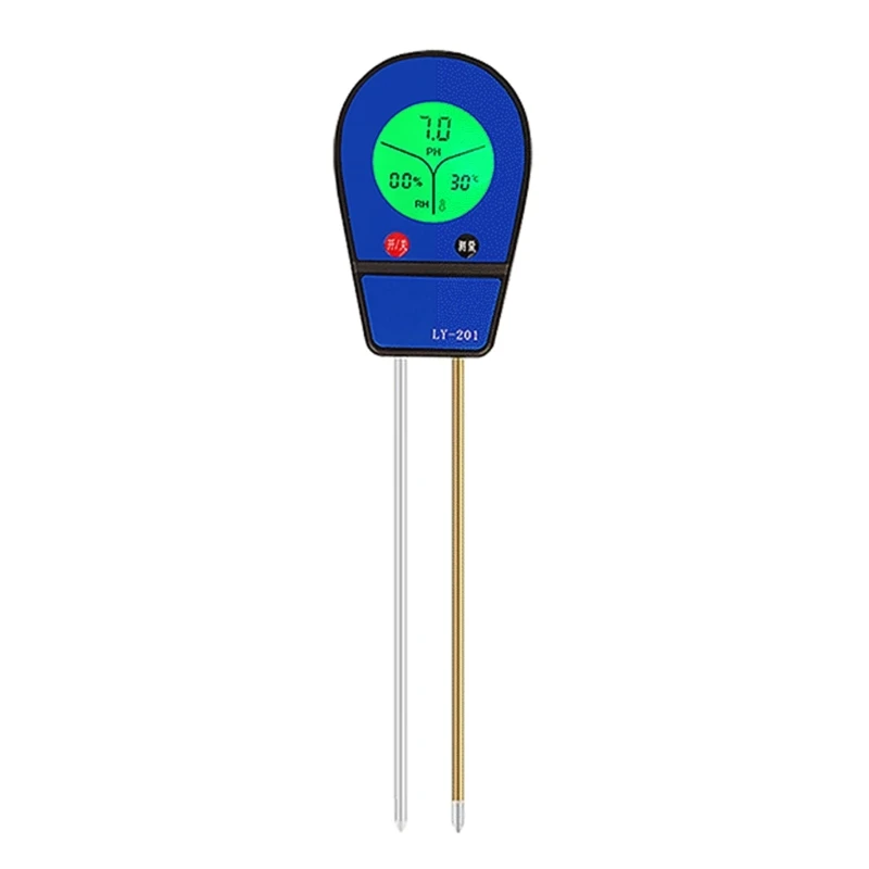 

High Accuracy Soil pH Meter 3-in-1 Plant Soil Testing Kit with pH Temp & Soil Moisture Meter for Garden Care Farm Lawn M4YD