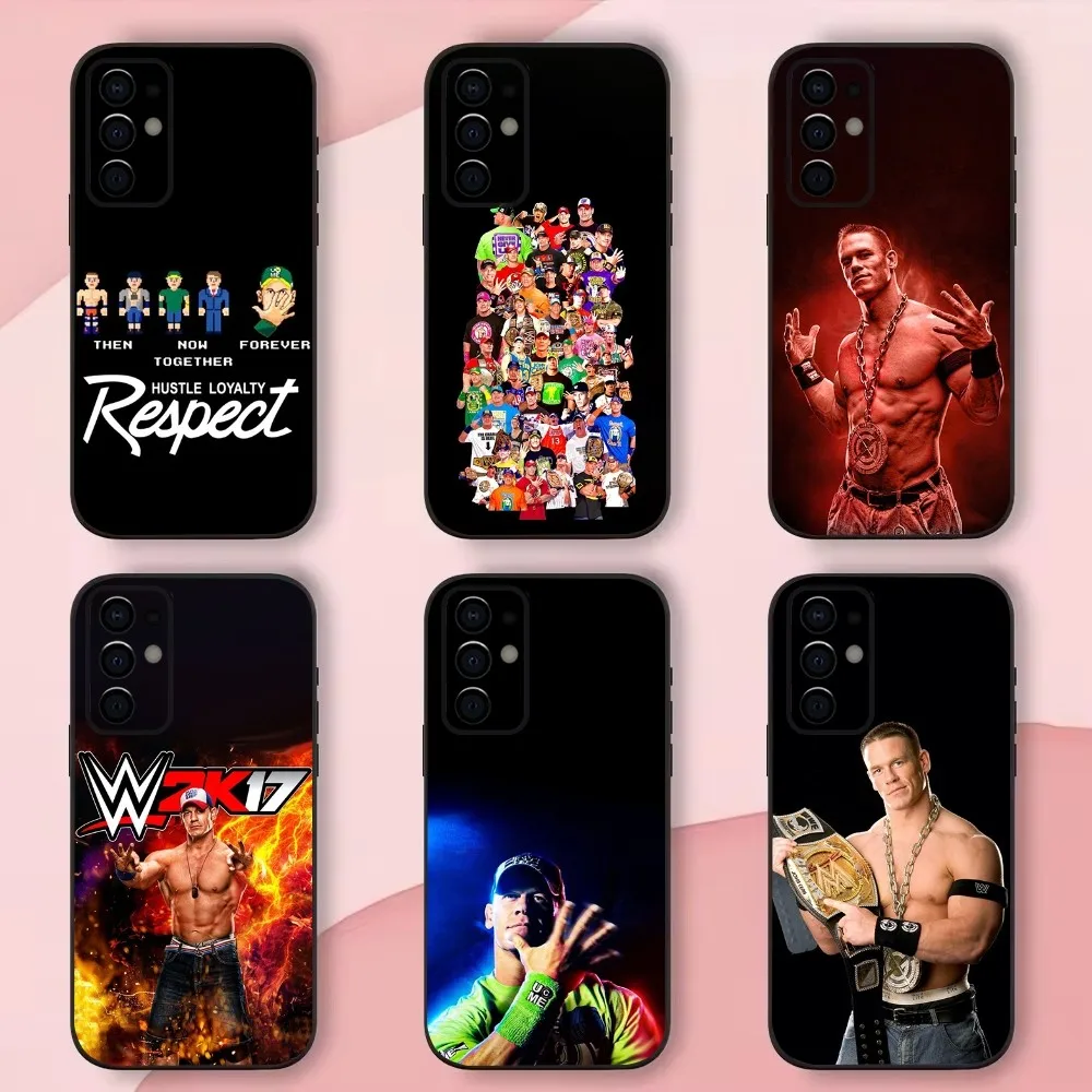 Чехол для телефона Wrestling Star J-John Cena Samsung S24 S21 S22 S23 S30 Ultra S20 Plus Fe Lite Note 10 9 5G черный