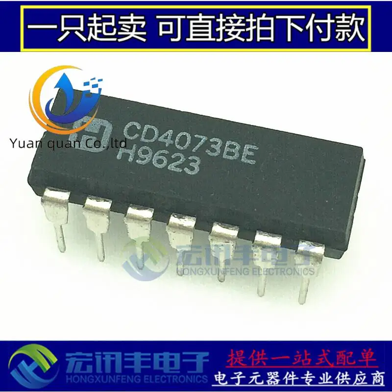 

30 шт. Оригинальный Новый CD4073BE DIP-14 CD4073 логический чип CMOS Чип