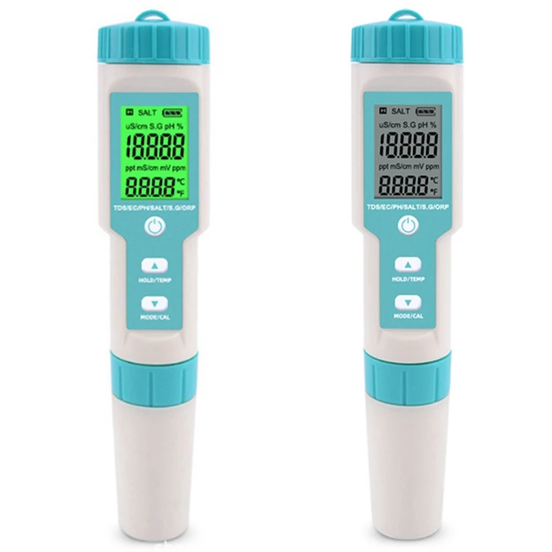 

7 In 1 PH/TDS/EC/ORP/Salinity /S.G/Temperature Meter C-600 Water Quality Tester For Drinking Water