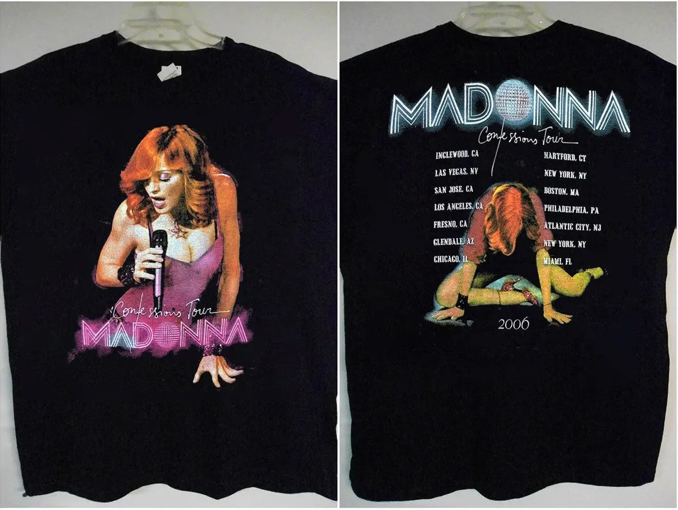 Футболка Madonna Confestion Tour 2006 года рубашка футболка Pop Music