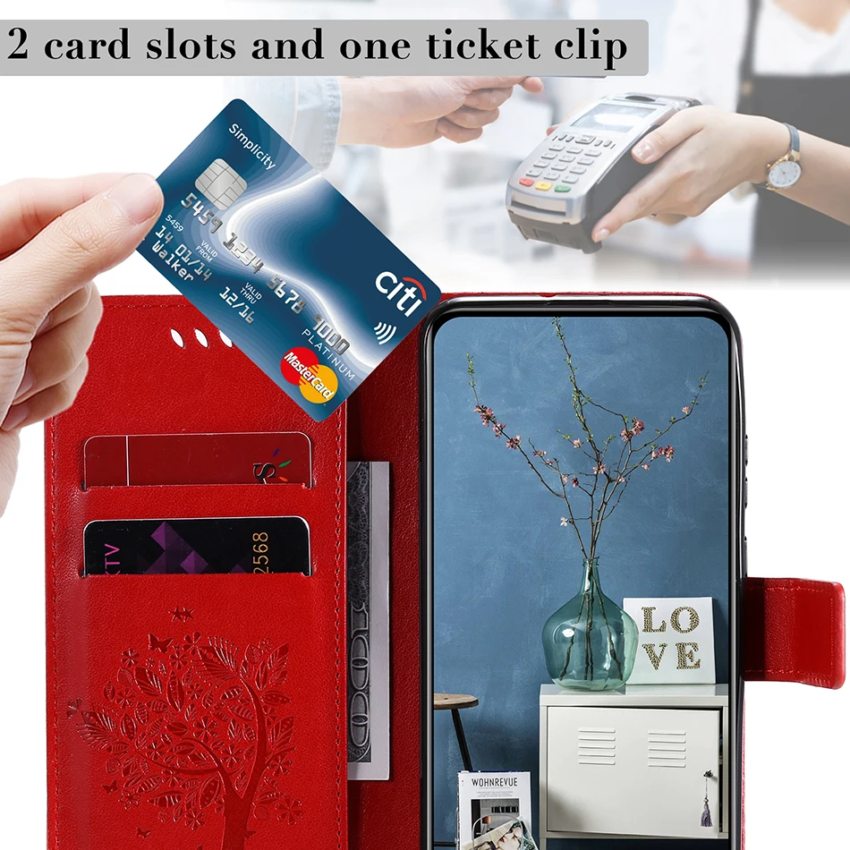 3d tree flip leather case for xiaomi poco m3 x3 f3 gt redmi 9 9a 9c 9t note 9 pro 9s 9t 10 10s 10t 11 11s phone book cover etui free global shipping