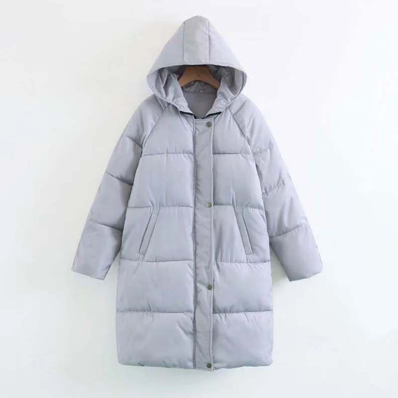 2022 New Autumn And Winter Women's Warmth And Thick Coat Long Down Women's Long Sleeve Women's Hooded Parka Coat Large Size