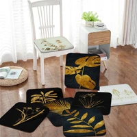 gold leaf canvas abstract paintings tie rope plush cushion home back cushion soft comfortable 50x50cm chair cushions
