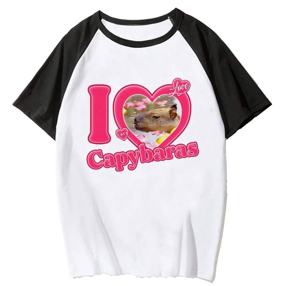 Женская комиксная футболка capyбара капибара забавная женская