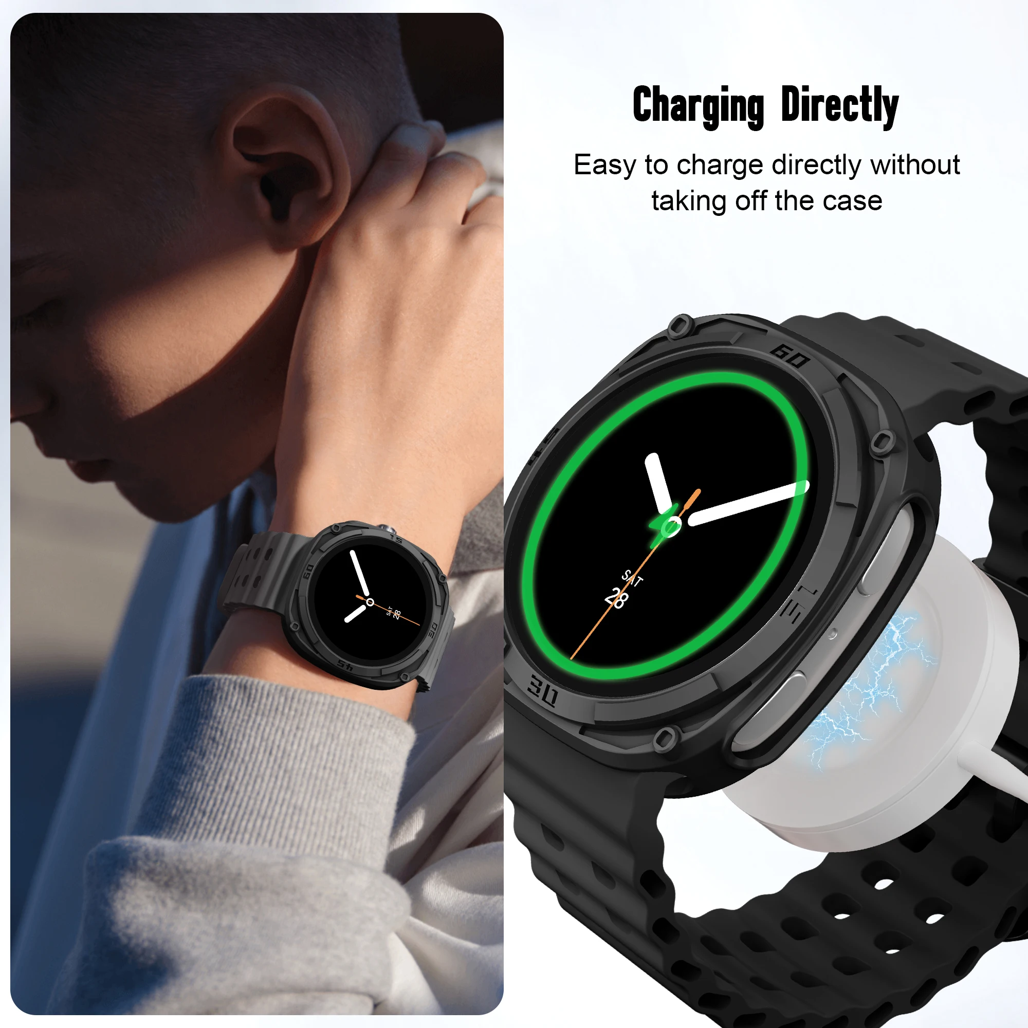 Прочный чехол для Samsung Galaxy Watch 98 (44 мм, 40 мм), защитный бампер из твердого поликарбоната, защитная рамка, защитная накладка для Galaxy Watch 9 (art.: 3920dc7e0050b) - 3920dc7e0050b