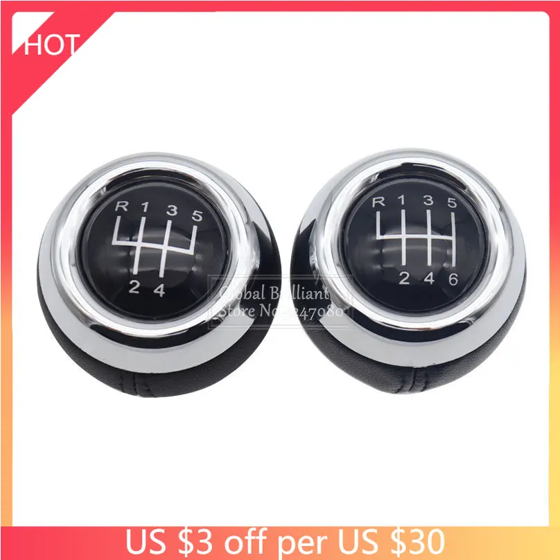 5 6 Speed Car Gear Shift Knob MT Lever Shifter Knob Head Black Case For Mini Cooper R55 R56 R57 R58 R59 R60 R61 F54 F55 F56 F57