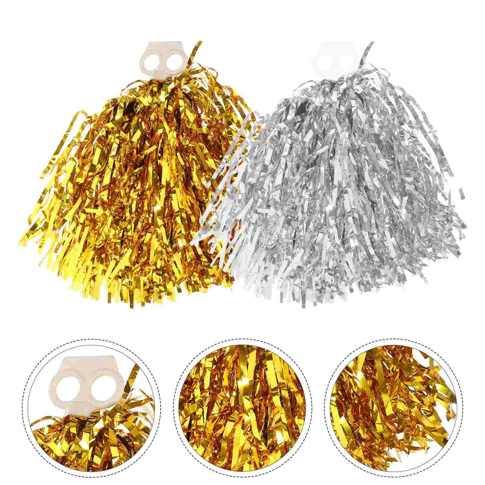 

4pcs Cheerleading Pom Poms Party Cheering Props Gymnastics Cheer Pompom Props