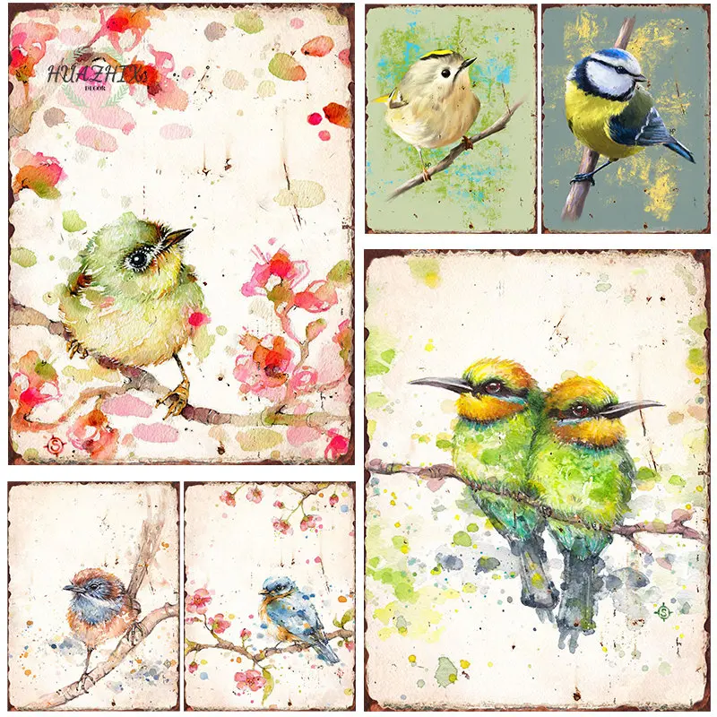 Металлическая ретро-вывеска Fairywren, винтажная железная живопись, настенное украшение для гостиной, аксессуары для домашнего декора, декоративные тарелки для паба