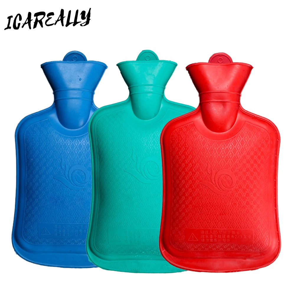

ICAREALL Hot Water Bag 1750ML Warm Water Bag 1 Pcs Reusable Winter Warm Heat Hand Warmer Bottle Safe and Thick Hot Water Bottle
