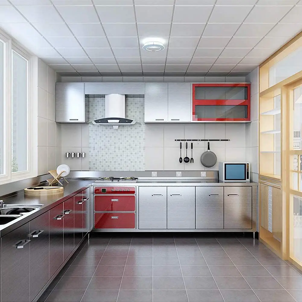 Виниловые обои Wokhome из матового никеля Декоративные Настенные нержавеющей стали